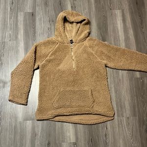 100% polyester long sleeve fuzzy jacket